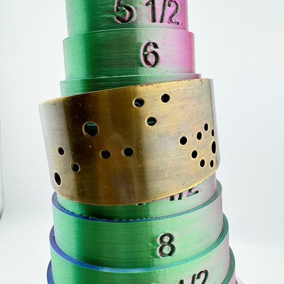 Vintage Scout Zodiac Gemini Cuff Bracelet Astrological Signed Heroine Retro - Picture 11 of 12